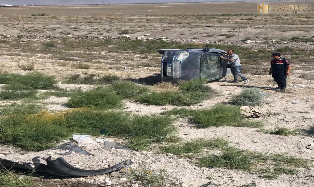 Ereğli'de Otomobil takla attı; aynı aileden 5 kişi yaralandı