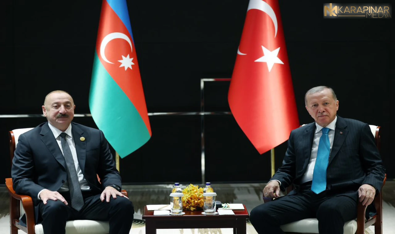 Cumhurbaşkanı Erdoğan, Azerbaycan Cumhurbaşkanı Aliyev ile bir araya geldi