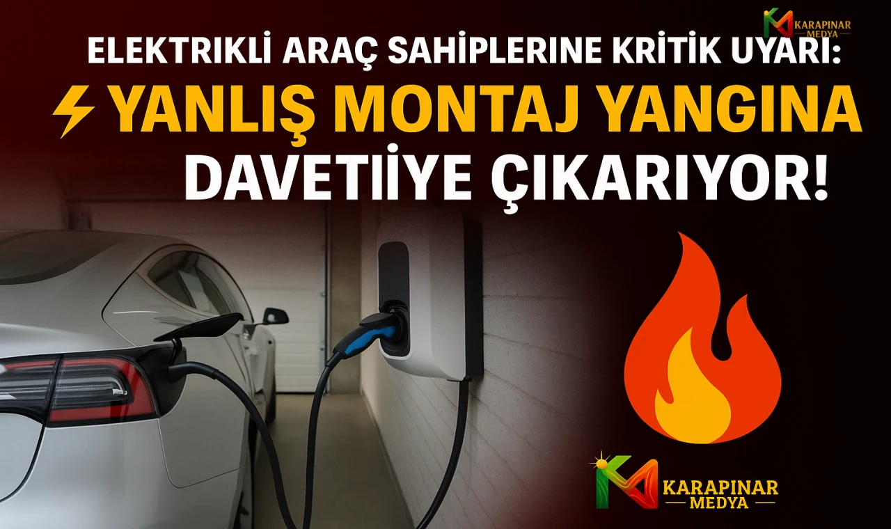 Elektrikli Araç Sahiplerine Kritik Uyarı: Yanlış Montaj Yangına Davetiye Çıkarıyor!