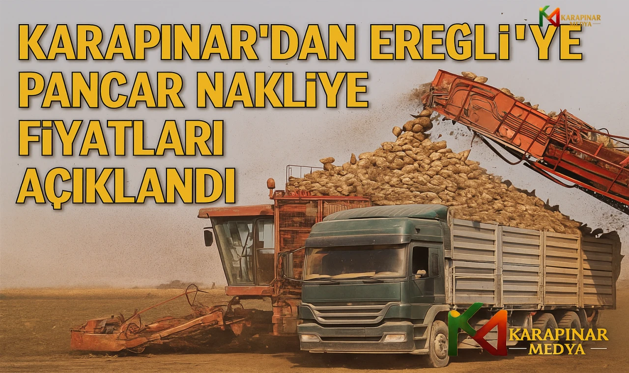 Ereğli Pancar Nakliye Fiyatları Açıklandı: En Yüksek 382 TL, En Düşük 202 TL
