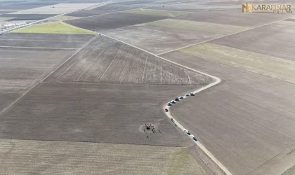 Karaman'a Bağlı Ortaoba Köyünde Derinliği 70 metreyi Bulan Obruk Oluştu