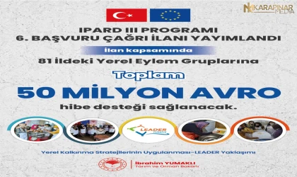 Yerel eylem gruplarına 50 milyon avro destek