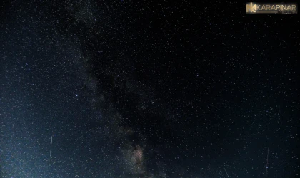 Perseid meteor yağmuru, Konya Ovası'nda görsel şölen oluşturdu