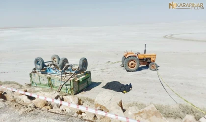 Traktöre bağlı römork devrildi: 1 ölü, 3 yaralı
