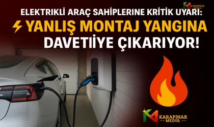Elektrikli Araç Sahiplerine Kritik Uyarı: Yanlış Montaj Yangına Davetiye Çıkarıyor!