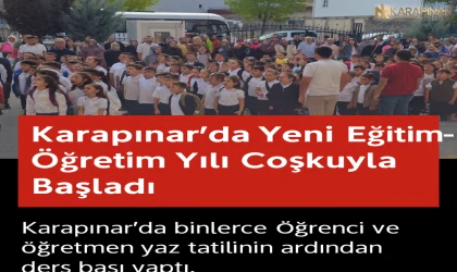Karapınar’da Yeni Eğitim-Öğretim Yılı Coşkuyla Başladı