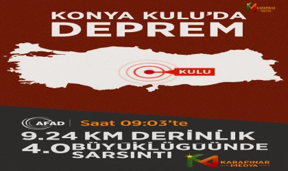 Konya Kulu’da 4 Büyüklüğünde Deprem: Can Kaybı veya Hasar Bildirilmedi