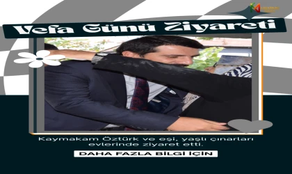Karapınar'da Vefa Günü: Kaymakam Öztürk ve Eşi, Yaşlı Çınarları Evlerinde Ziyaret Etti